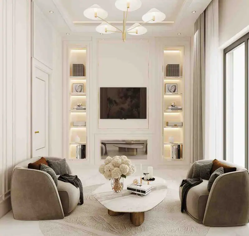 Arnavutköy Modern Klasik Villa — Oturma odası ve nişler, Arnavutköy (15/21)