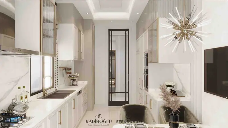 Aura Marin Villa — Mutfak ve kahvaltı köşesi, Büyükçekmece (11/56)