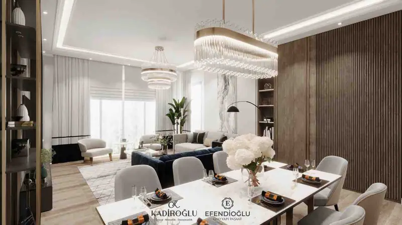 Aura Marin Villa — Salon ve yemek alanı, Büyükçekmece (17/56)