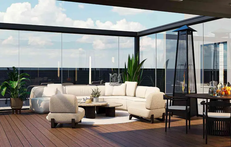 Mavera Homes Kış Bahçesi — Oturma grubu ve yemek masası, Başakşehir (1/3)