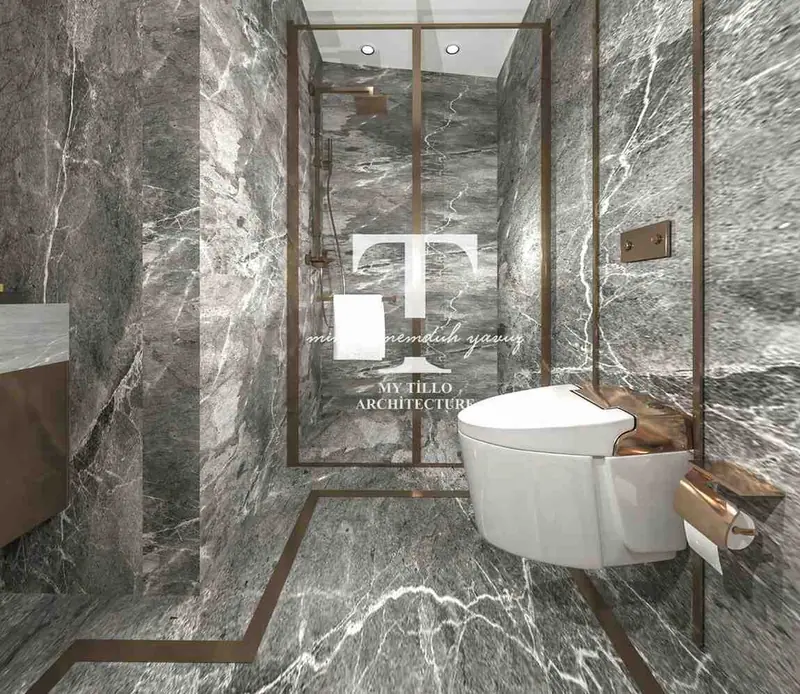 Safer Business Ofis — Gri mermer banyo, Başakşehir (10/20)
