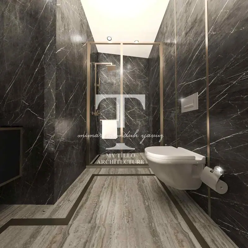 Safer Business Ofis — Siyah mermer banyo, Başakşehir (12/20)