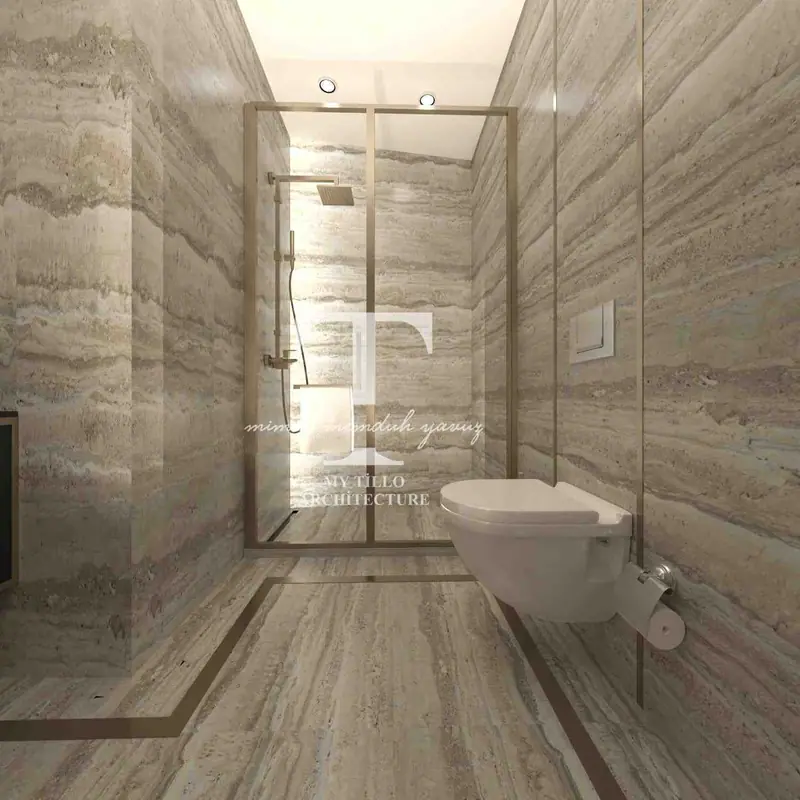Safer Business Ofis — Traverten banyo, Başakşehir (3/20)