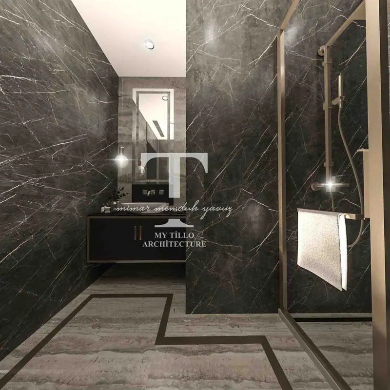 Safer Business Ofis — Siyah mermer banyo, Başakşehir (5/20)