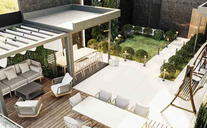 Büyükçekmece Teras Peyzaj — Pergola altı oturma alanı, Büyükçekmece (6/6)