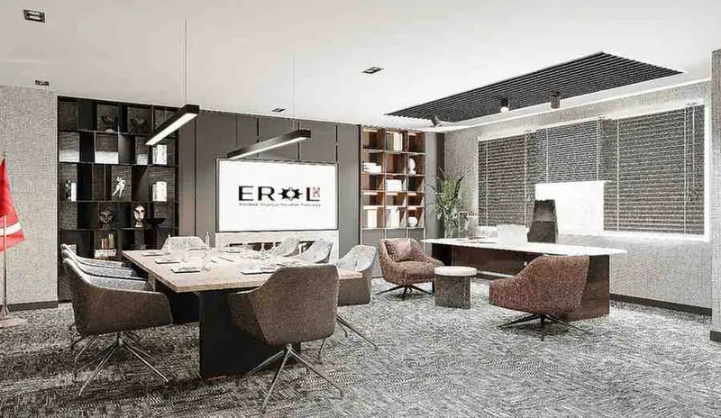 Erol Torna Ofis — Yönetici masası ve toplantı alanı, İstanbul (7/10)