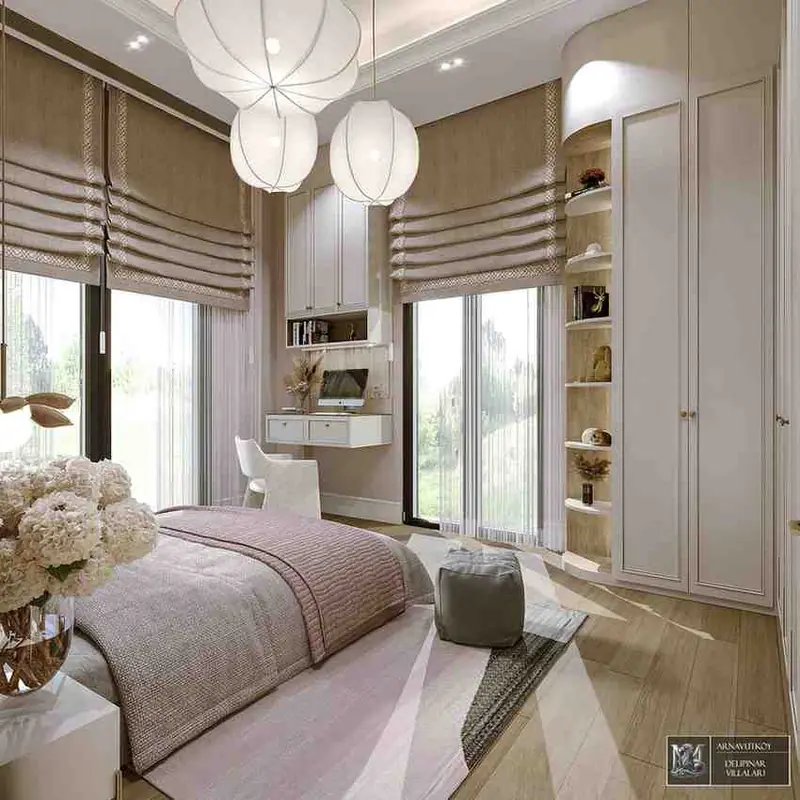 Göktürk Villa — Yatak odası ve çalışma köşesi, Eyüpsultan (17/30)
