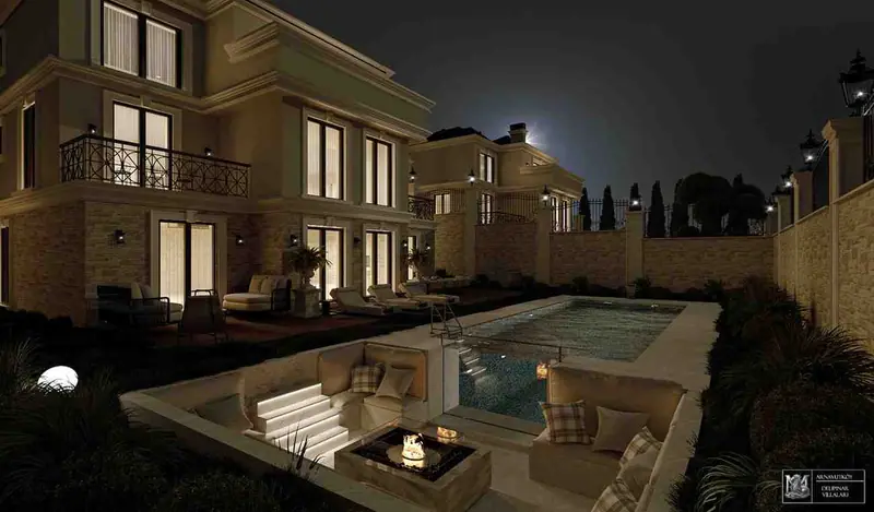 Göktürk Villa — Havuz ve bahçe, gece, Eyüpsultan (1/30)