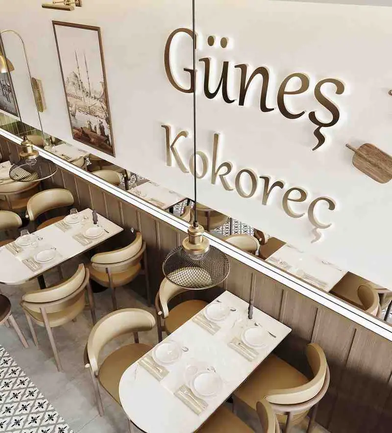 Güneş Kokoreç — Tabela duvarı, Üsküdar (10/11)