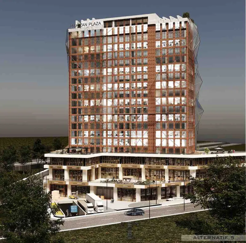 Hakzan Plaza Cephe — Alternatif 5, yan cephe, Bahçeşehir (5/11)