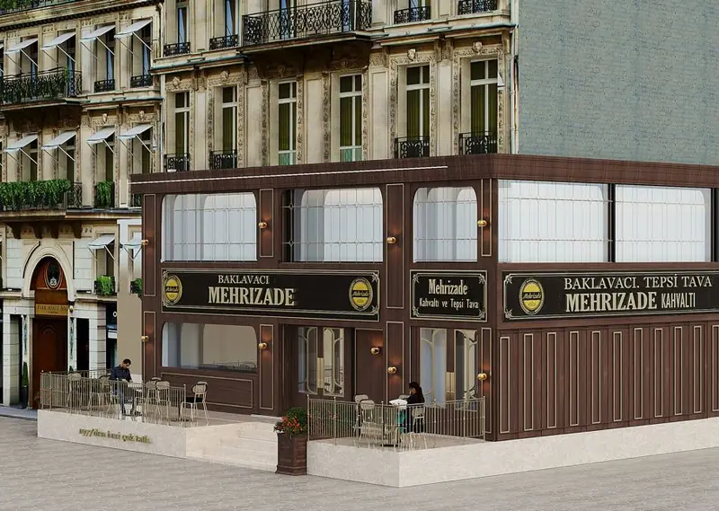 Mehrizade Baklava — restoran tasarımı, Sultangazi