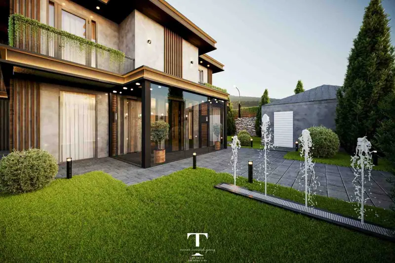 Tepekent Villa — Cam köşe ve su jetleri, Büyükçekmece (7/7)