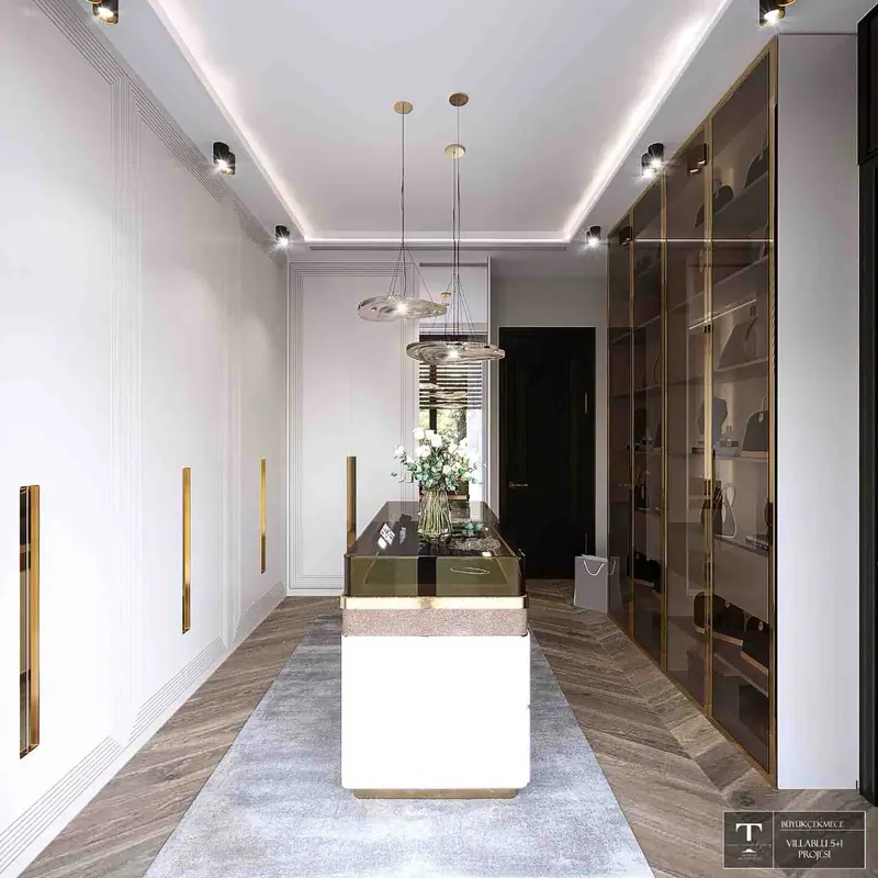 Villa Blu — Giyinme odası ve ada, Büyükçekmece (9/19)